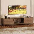 Modern Fluted TV Stand for TVs up to 80, 70 Long Entertainment Center with Storage, Wooden TV Console Table Media Cabinet for Living Room Bedroom