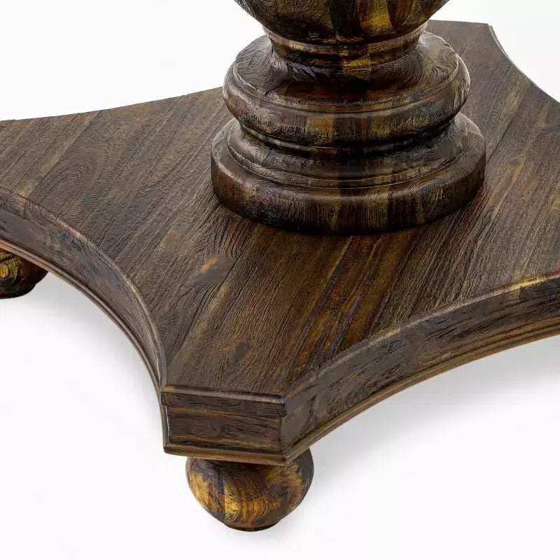 HomeStock Round Dining Table with Pedestal
