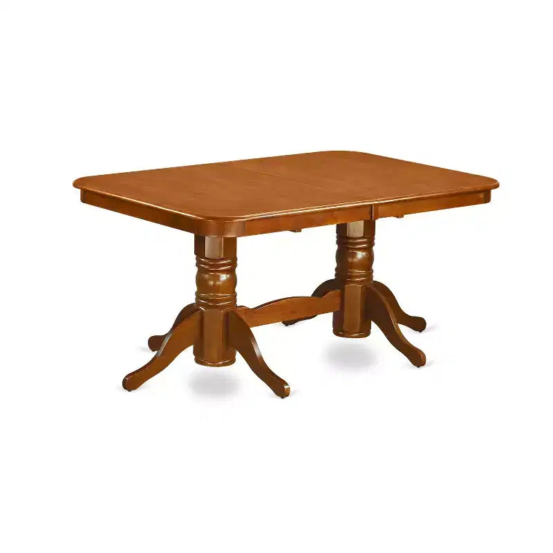 HomeStock rectangular round corner dining table