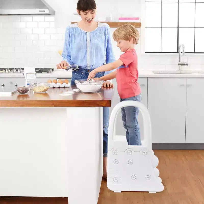 Toddler Step Stool for Bathroom Sink,TROPOW 2 Step Stools for Kids,Anti-Slip Stool for Kitchen Counter,Potty Training Toilet Stool with Handrail