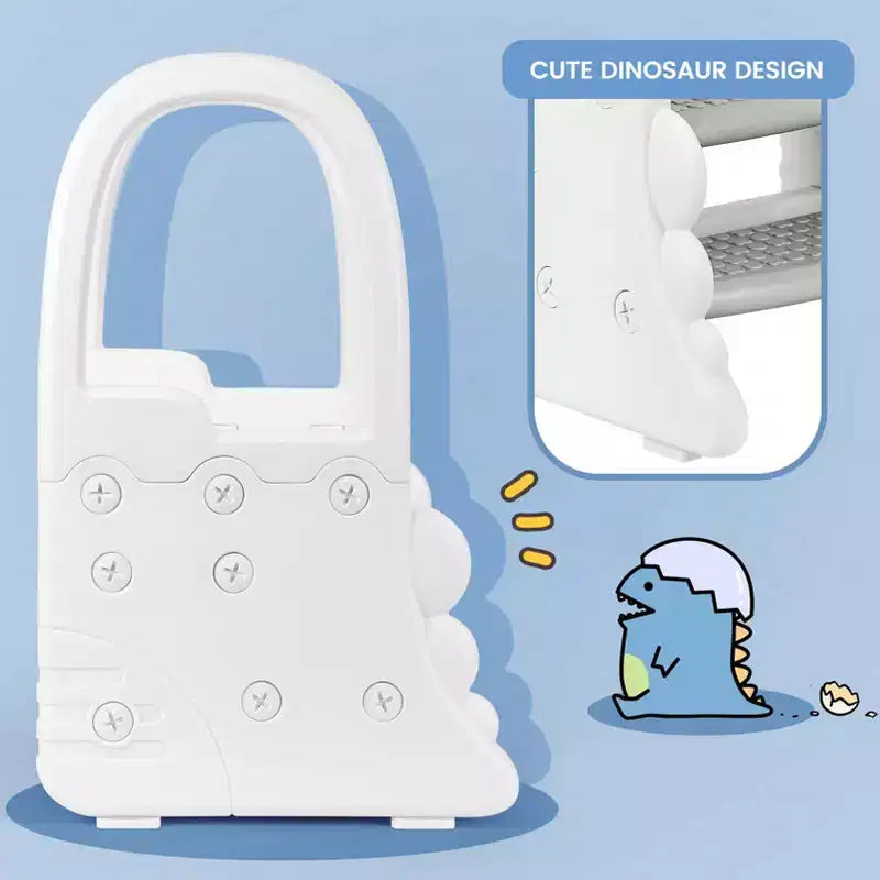 Toddler Step Stool for Bathroom Sink,TROPOW 2 Step Stools for Kids,Anti-Slip Stool for Kitchen Counter,Potty Training Toilet Stool with Handrail