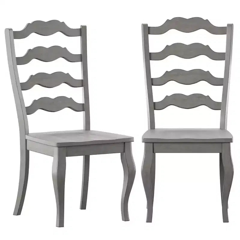 South Hill French Ladder Back Wood Dining Chairs (Set of 2) - iNSPIREQ