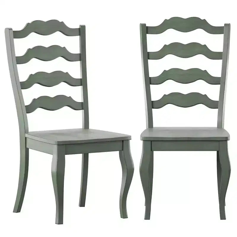 South Hill French Ladder Back Wood Dining Chairs (Set of 2) - iNSPIREQ