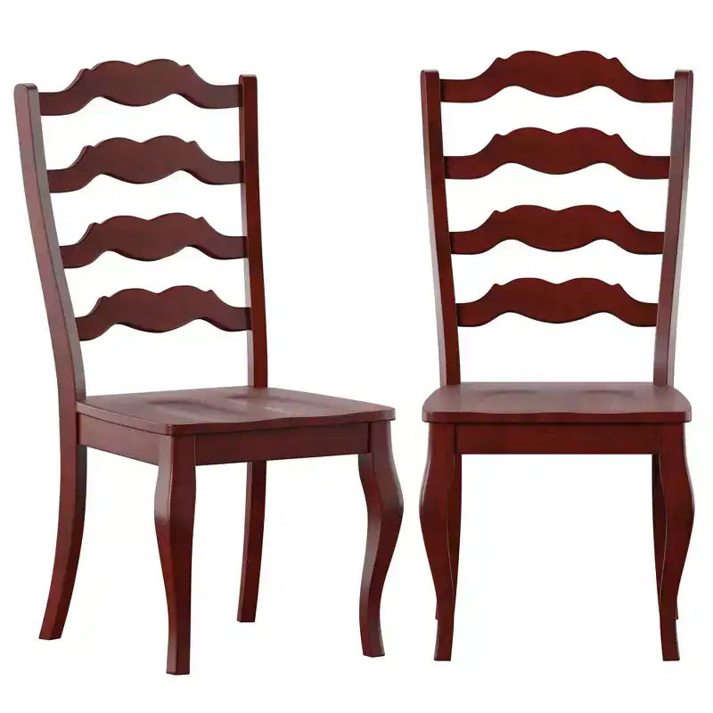 South Hill French Ladder Back Wood Dining Chairs (Set of 2) - iNSPIREQ