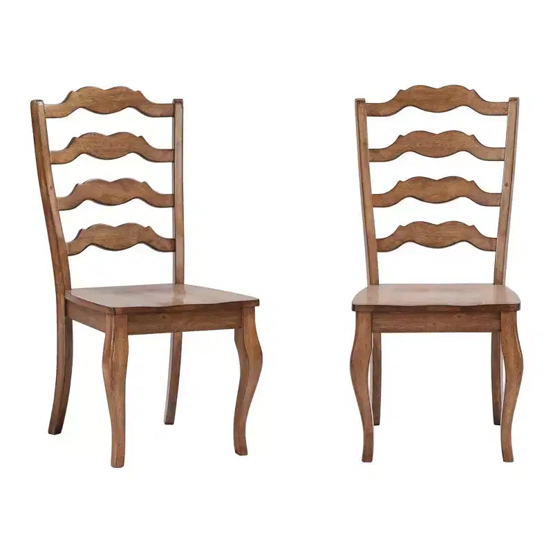 South Hill French Ladder Back Wood Dining Chairs (Set of 2) - iNSPIREQ