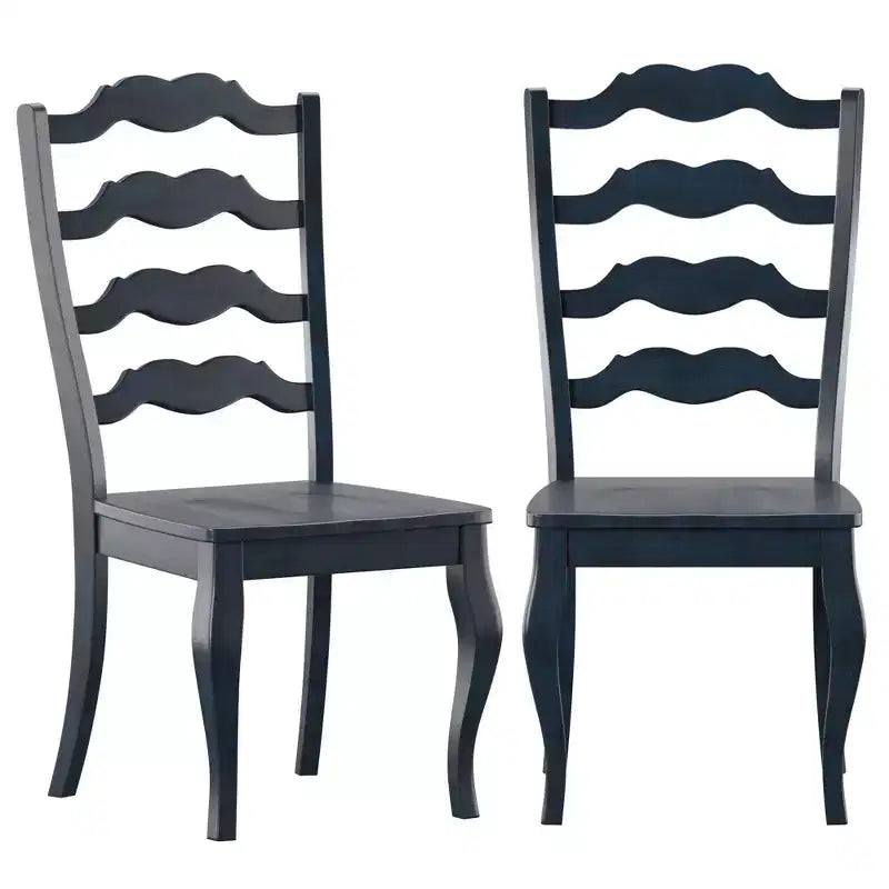South Hill French Ladder Back Wood Dining Chairs (Set of 2) - iNSPIREQ