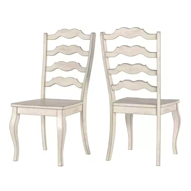 South Hill French Ladder Back Wood Dining Chairs (Set of 2) - iNSPIREQ