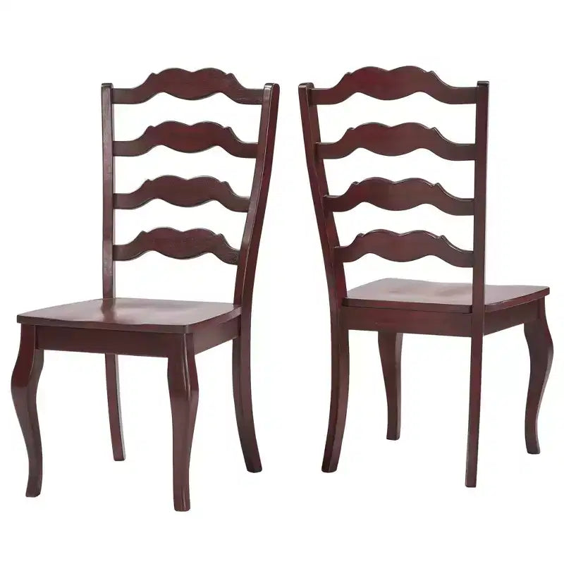 South Hill French Ladder Back Wood Dining Chairs (Set of 2) - iNSPIREQ