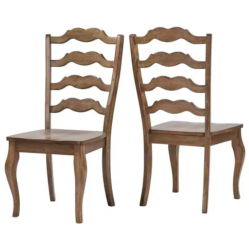South Hill French Ladder Back Wood Dining Chairs (Set of 2) - iNSPIREQ
