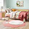 Rattan & Wood Bedside Kids' Cabinet Rose Pink - Pillowfort